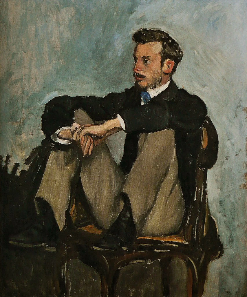 Jean-Frédéric Bazille-66-Ritratto di Pierre-Auguste Renoir - Museo d'Orsay, Parigi